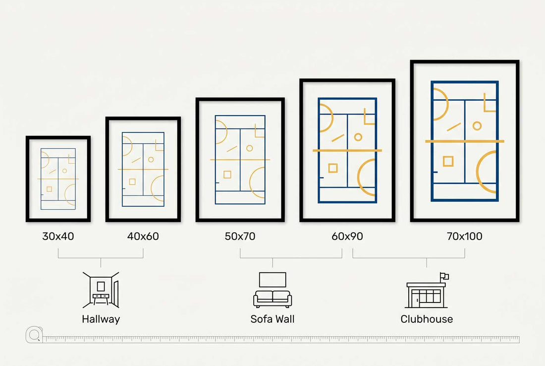 Padel Poster Size Guide: What Size Actually Fits Your Wall Don Valentino Studio
