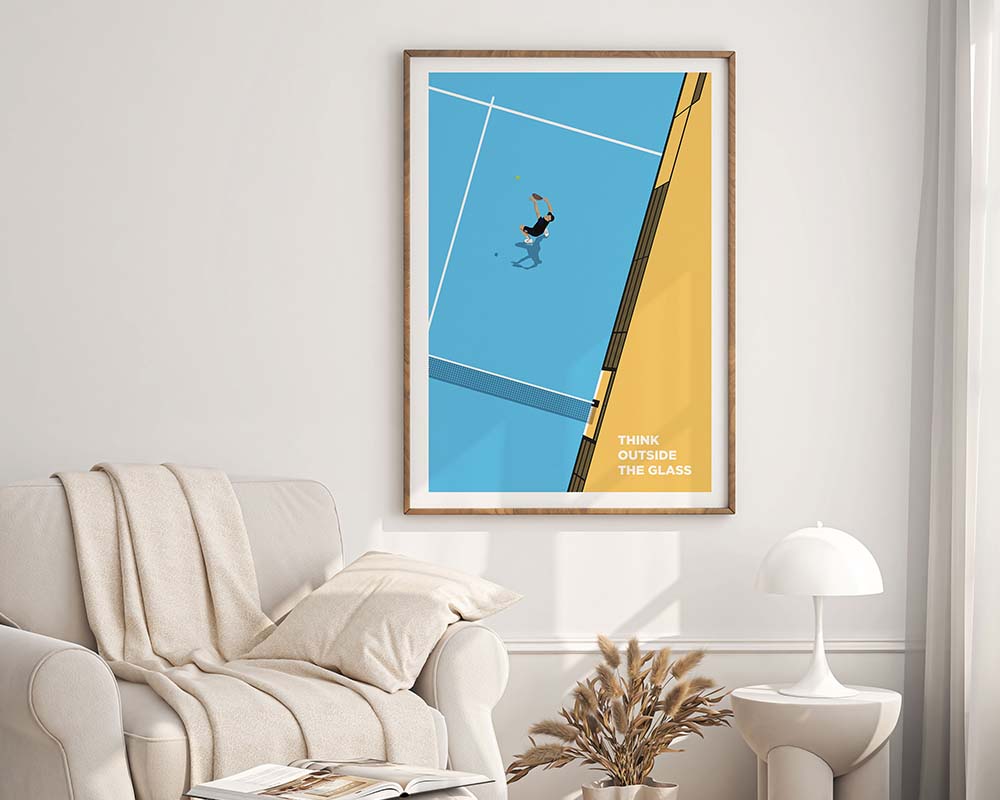 Vintage padel posters