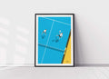 Take the Net • Padel Team Poster 50cm x 70cm Don Valentino Studio
