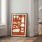 In the Bag, Padel Bag Checklist Poster, Female Clay