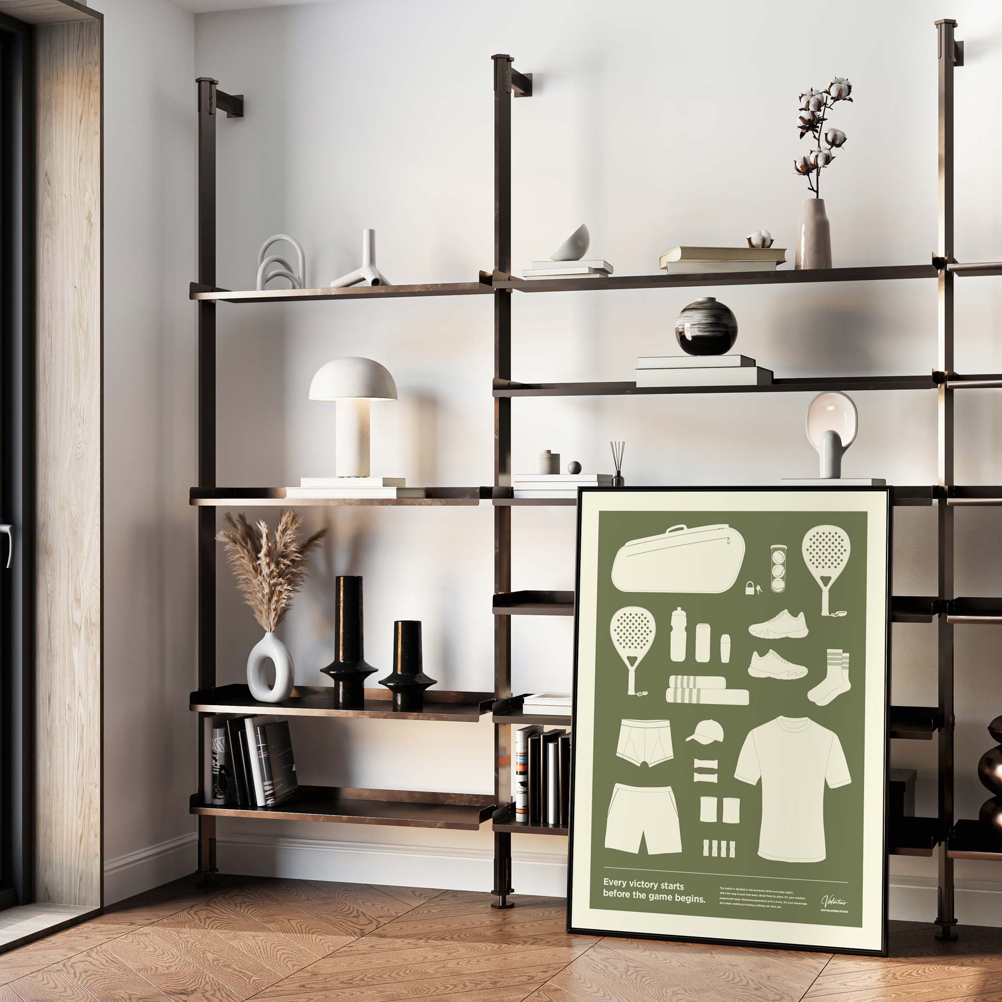 In the Bag, Padel Bag Checklist Poster, Male Green