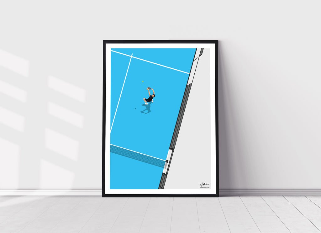 The Power Shot, Padel Vintage Poster