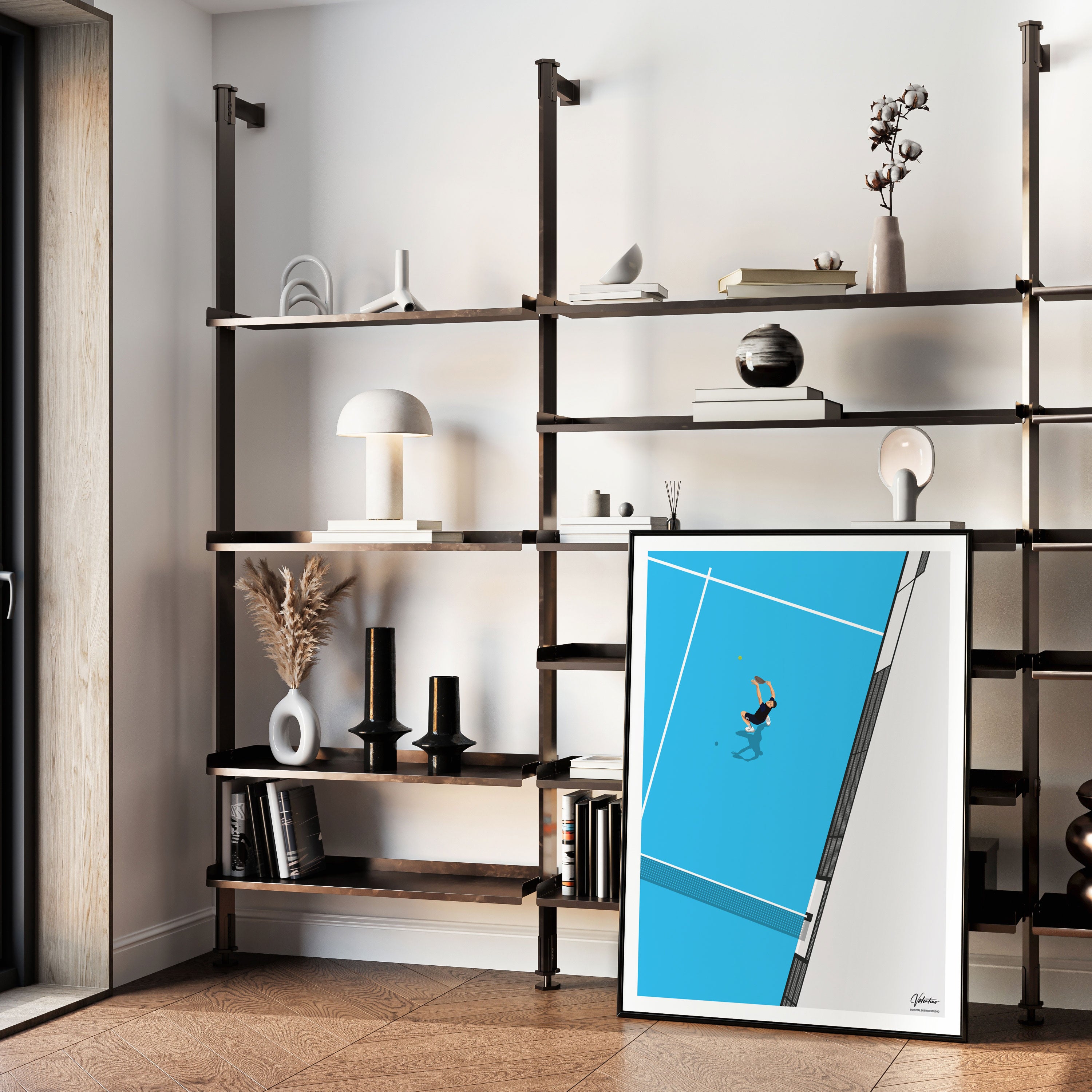 The Power Shot, Padel Vintage Poster