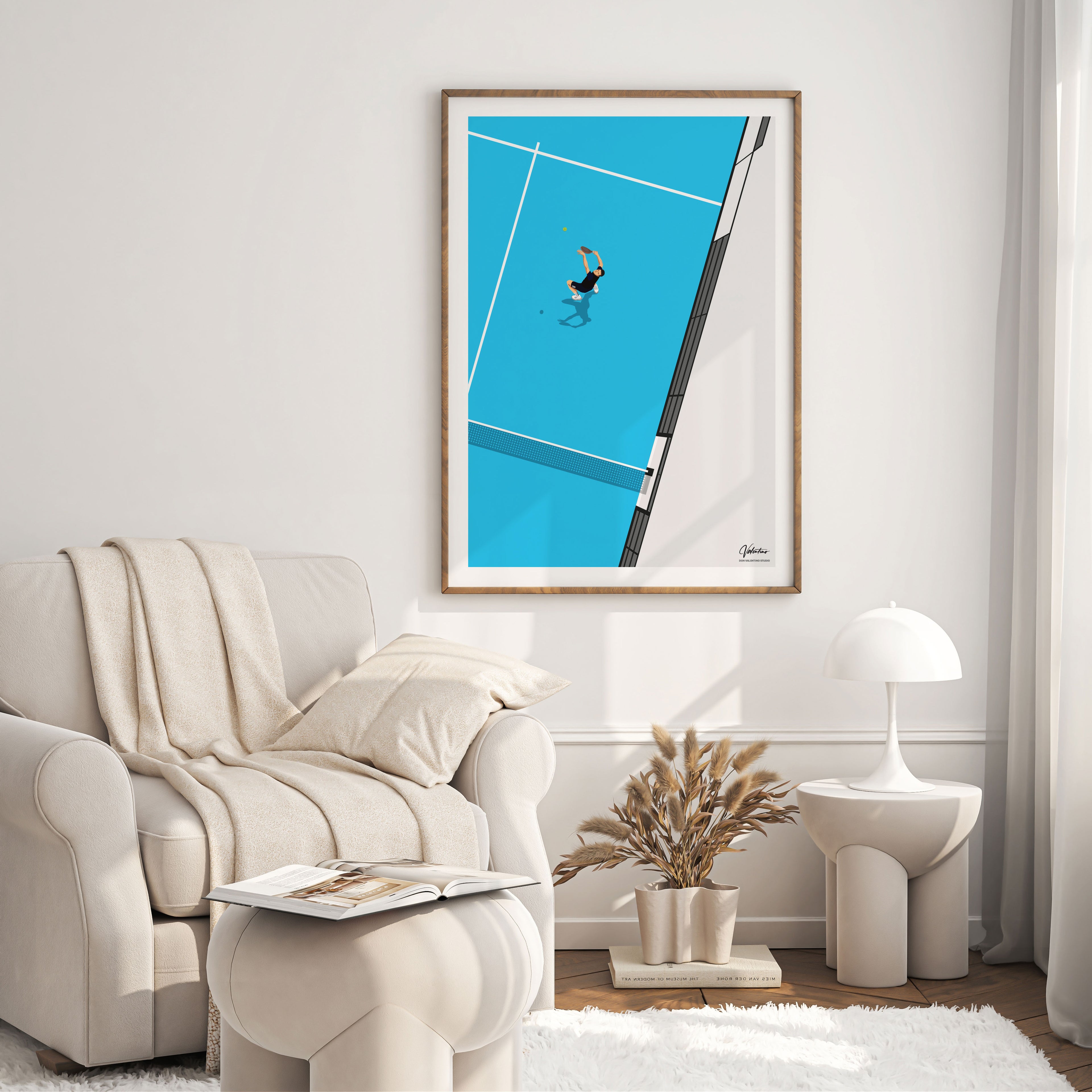 The Power Shot, Padel Vintage Poster