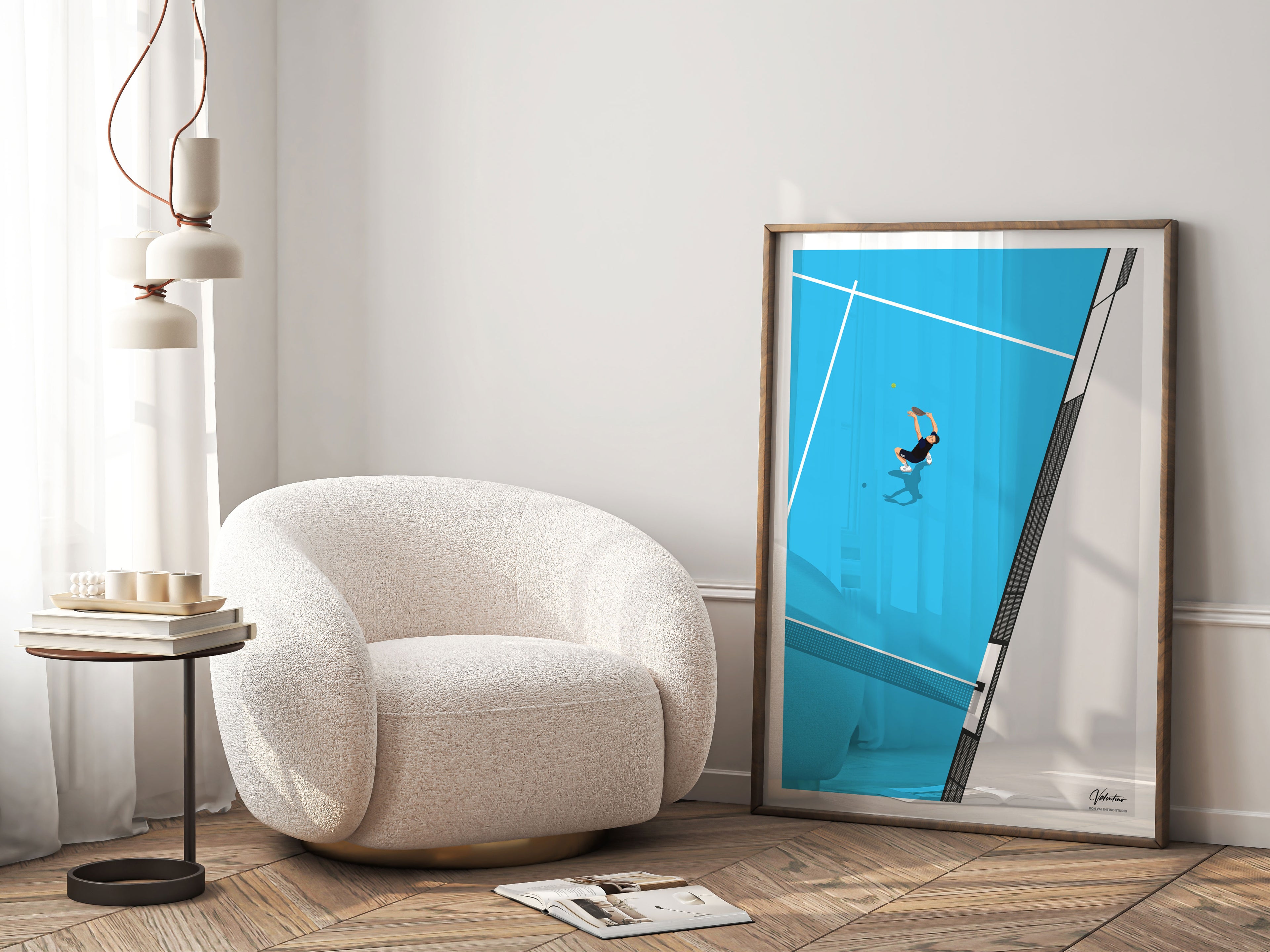 The Power Shot, Padel Vintage Poster