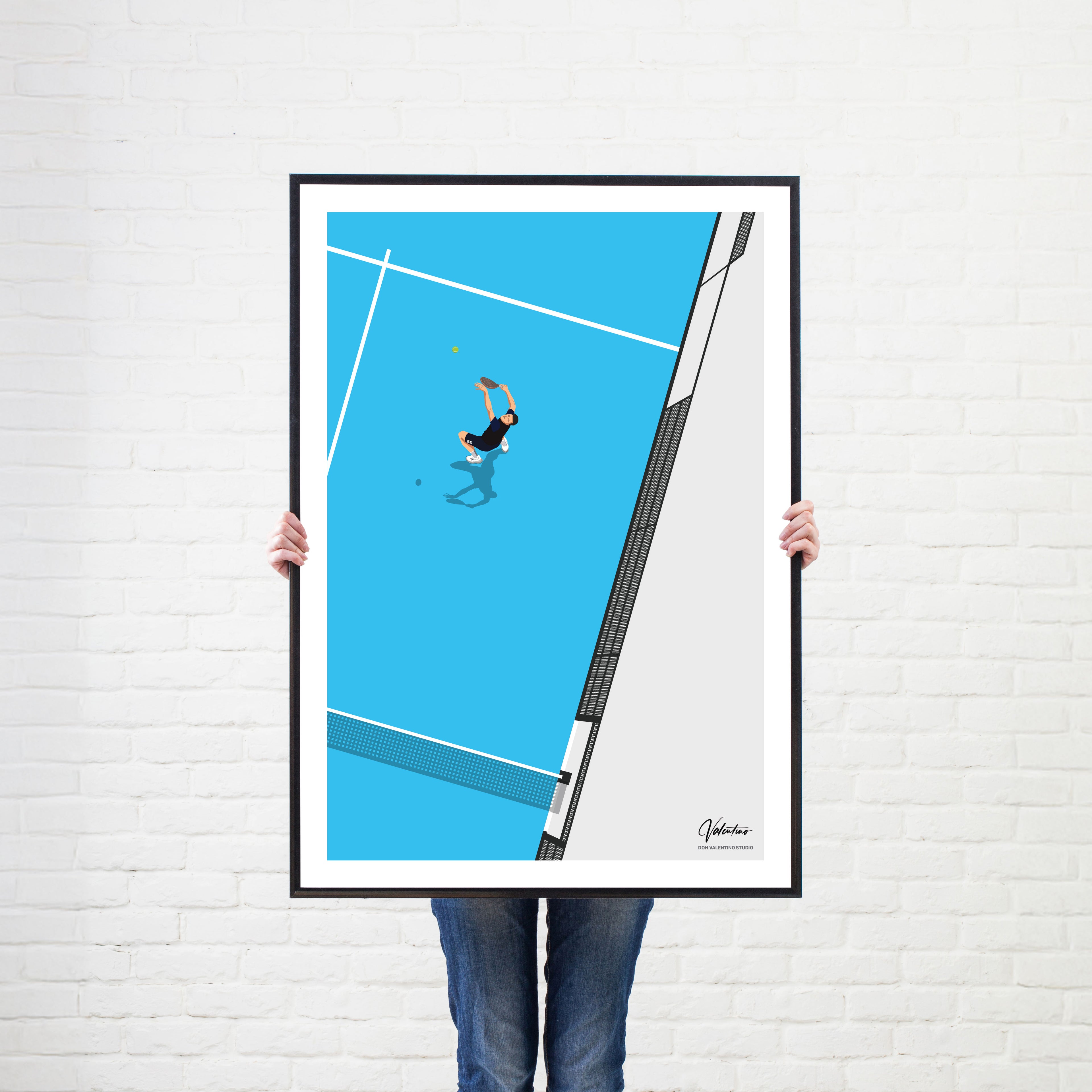 The Power Shot, Padel Vintage Poster