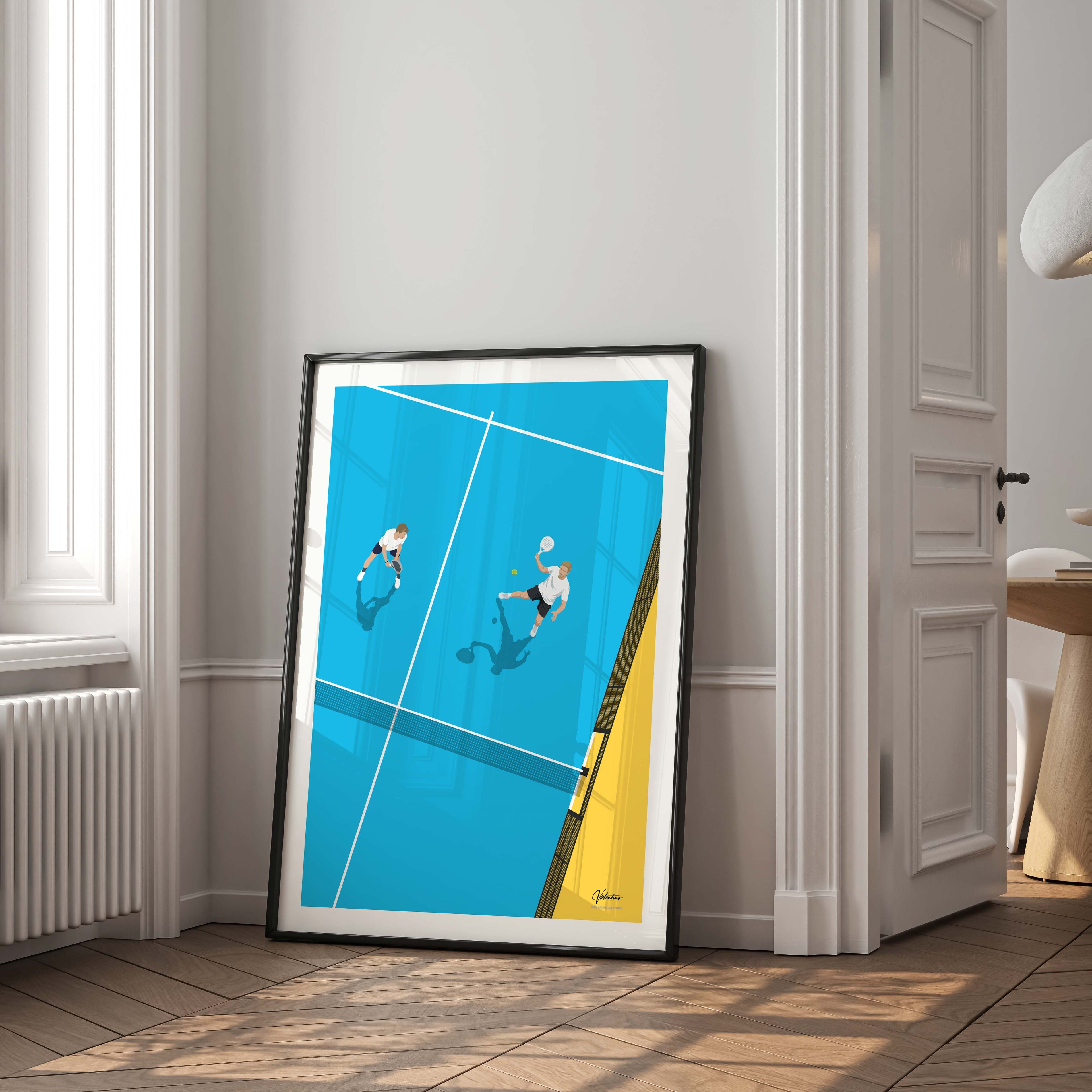 Take the Net • Padel Team Poster 50cm x 70cm Don Valentino Studio