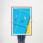 Take the Net • Padel Team Poster 50cm x 70cm Don Valentino Studio