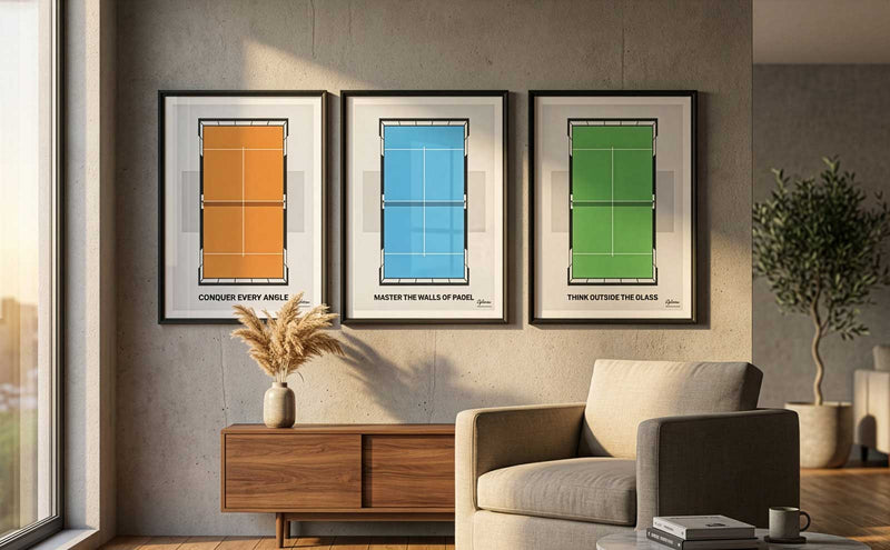 Own the Point and Take the Net padel team posters