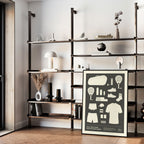 In the Bag, Padel Bag Checklist Poster, Male Grey