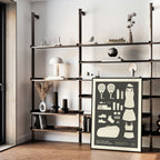 In the Bag, Padel Bag Checklist Poster, Female Grey