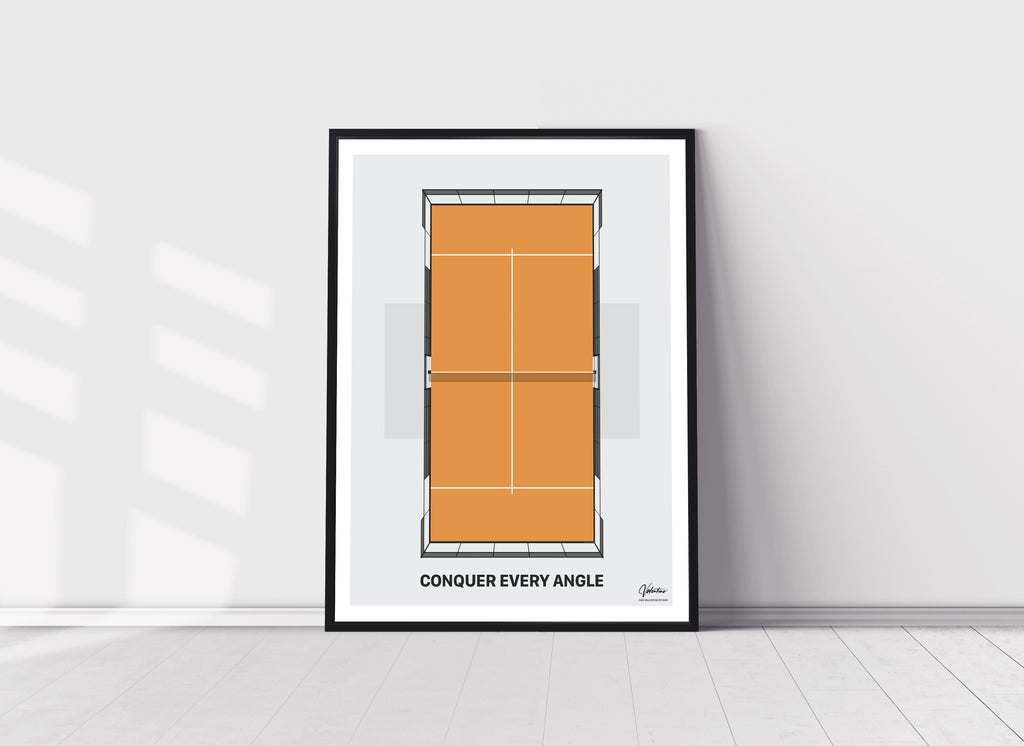 Conquer Every Angle, Padel Court Poster