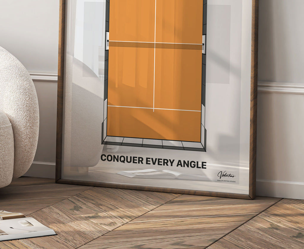 Conquer Every Angle, Padel Court Poster