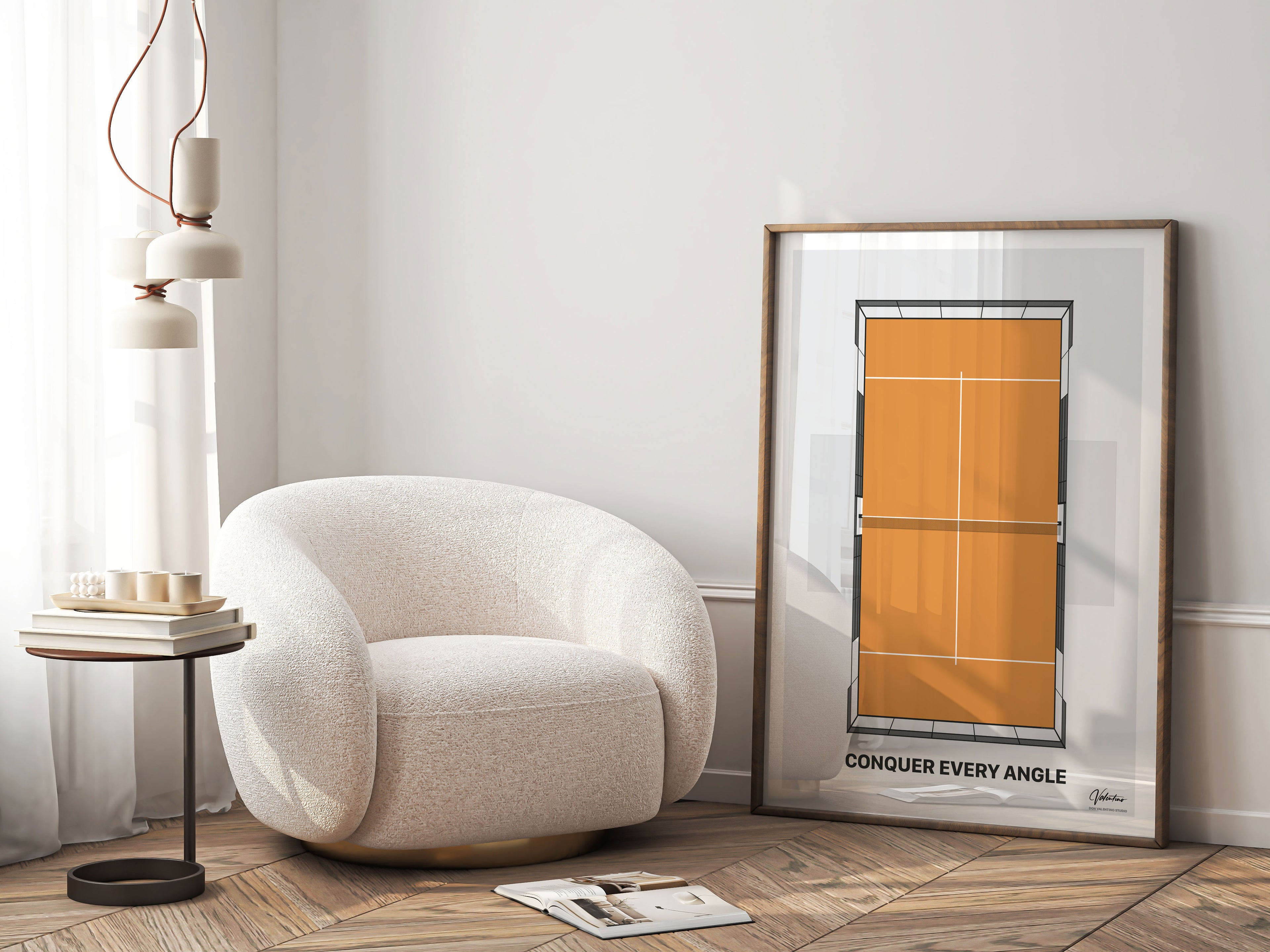 Conquer Every Angle, Padel Court Poster