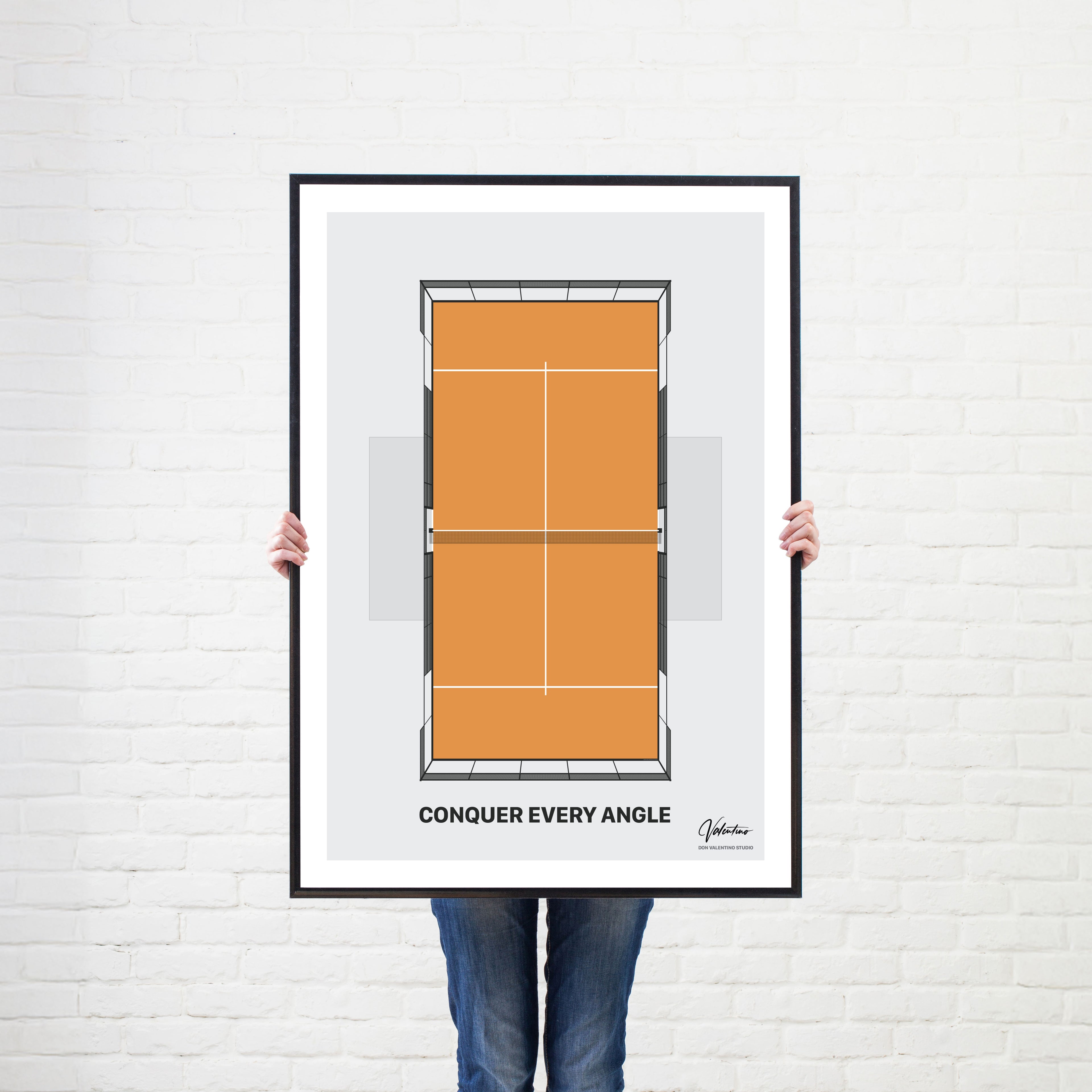 Conquer Every Angle, Padel Court Poster