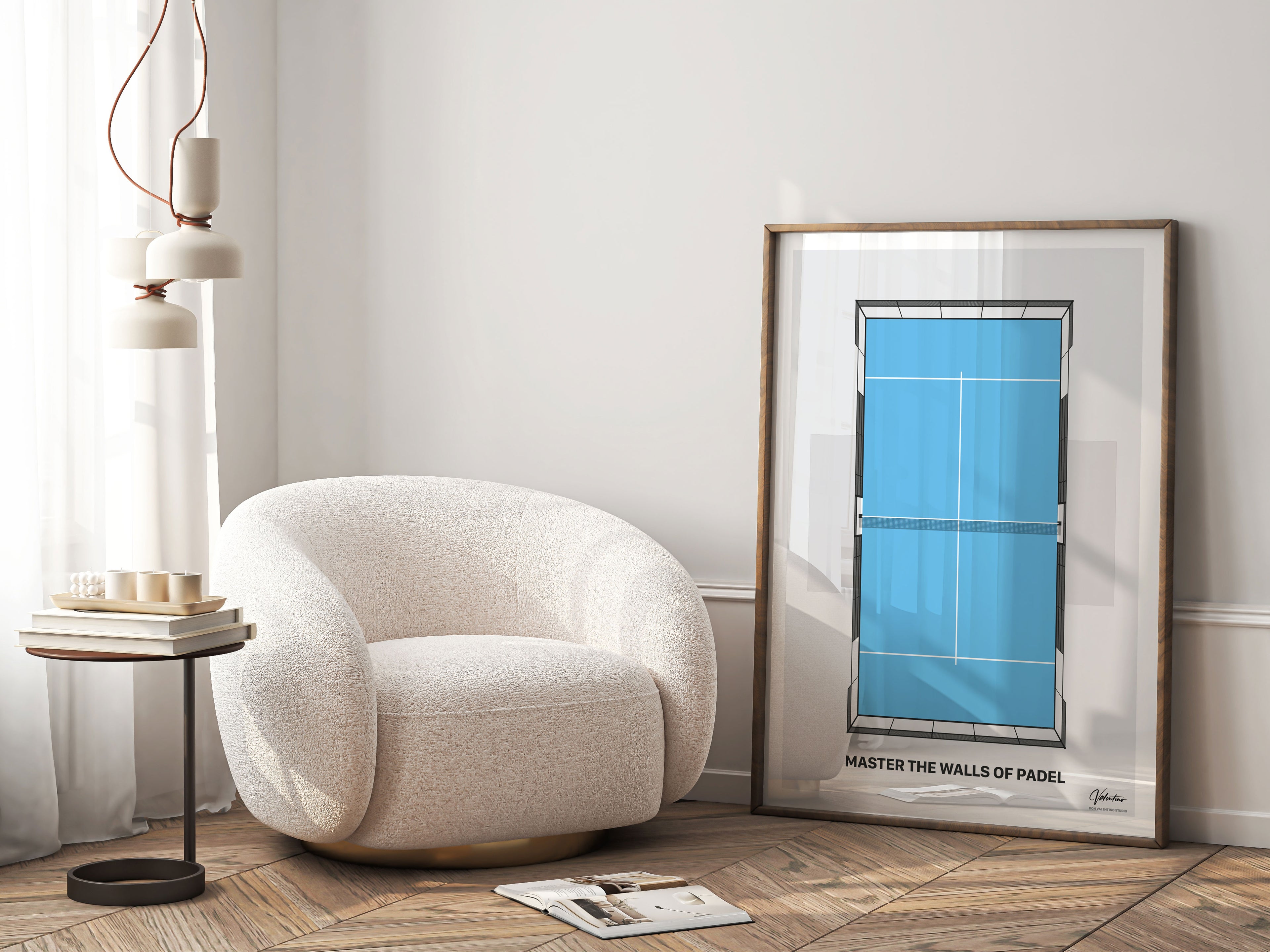 Master the Walls, Padel Court Poster