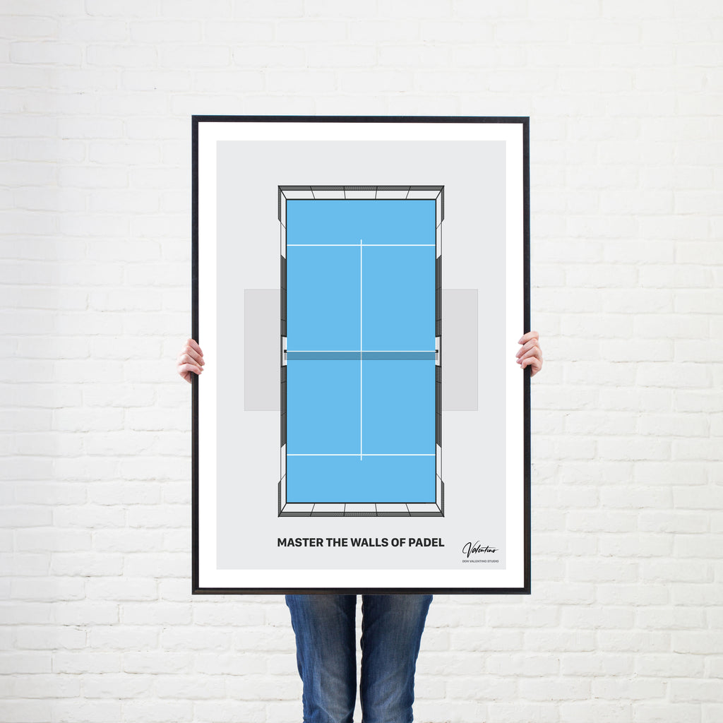 Master the Walls, Padel Court Poster