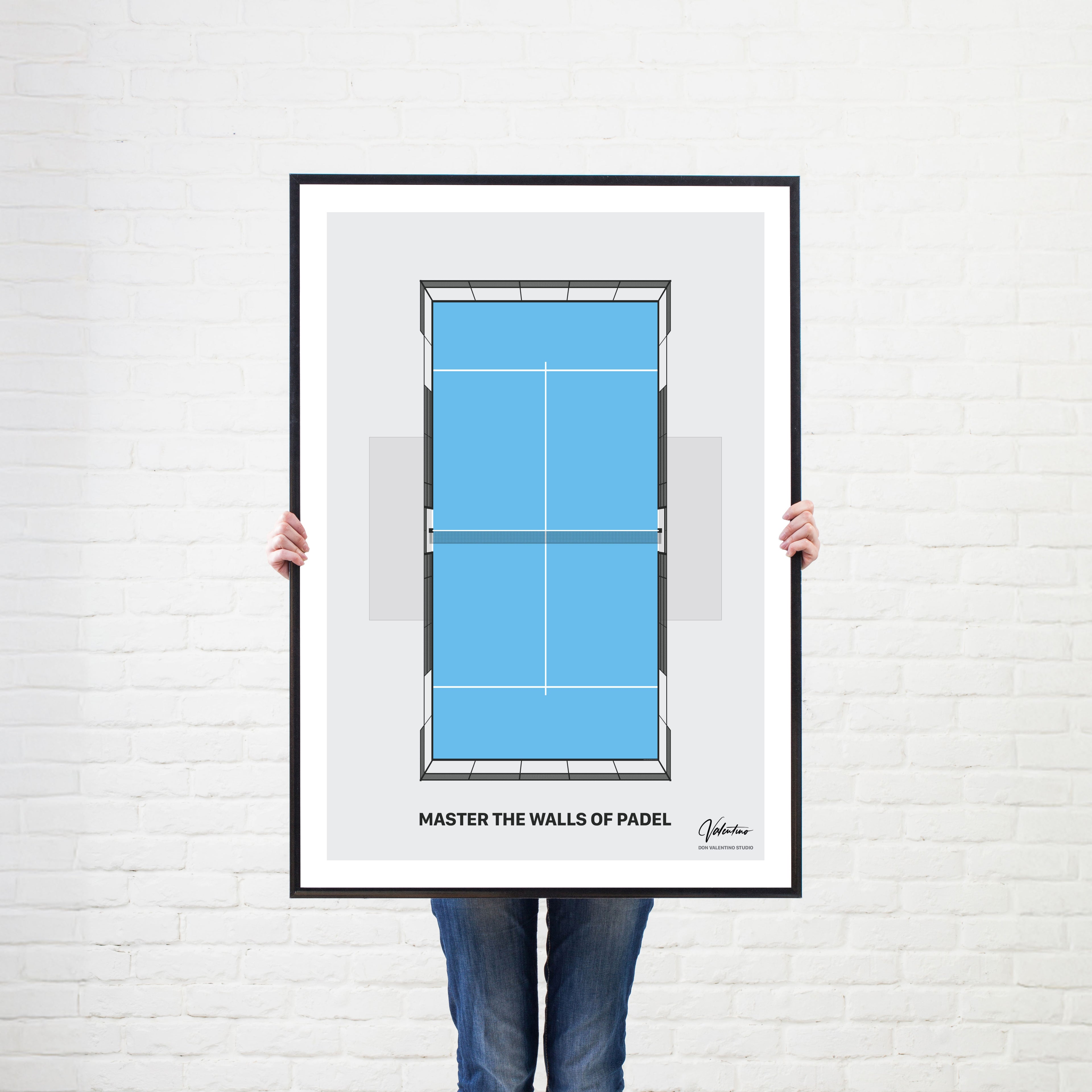 Master the Walls, Padel Court Poster