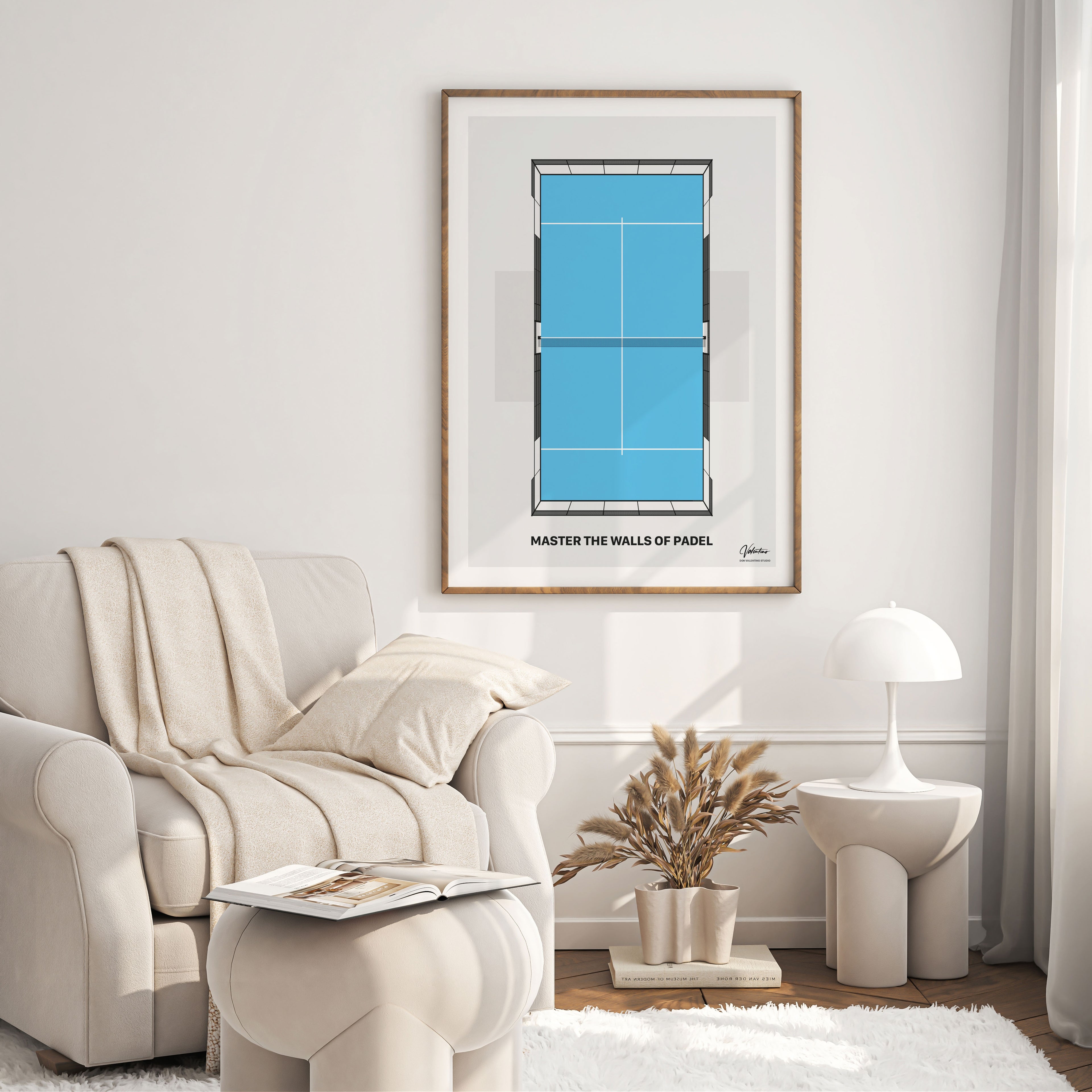 Master the Walls, Padel Court Poster