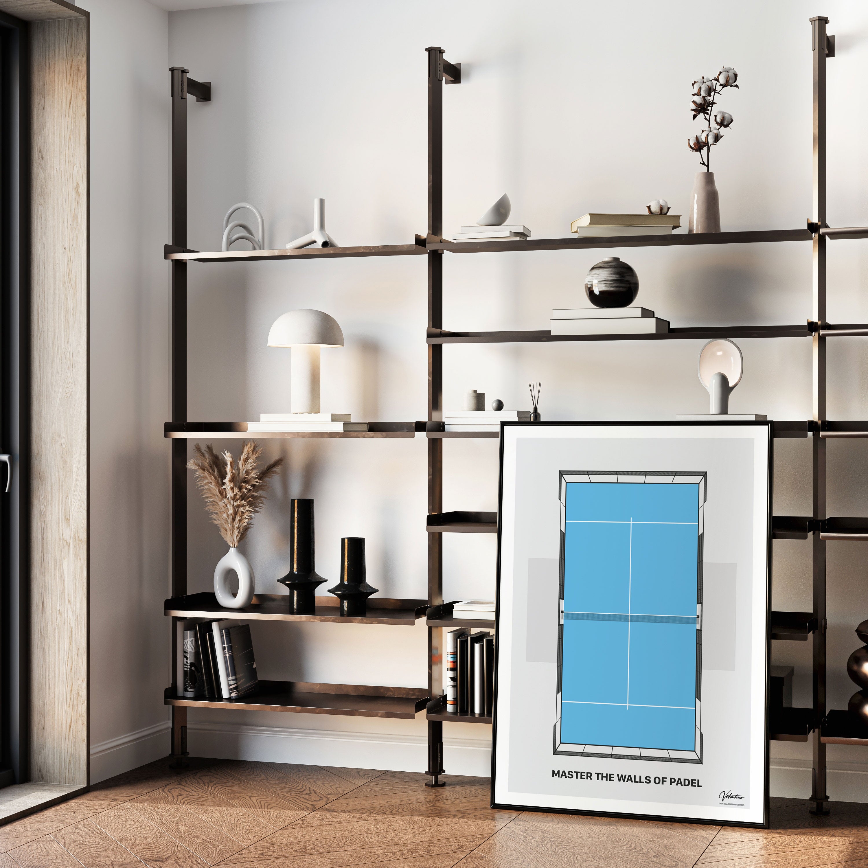 Master the Walls, Padel Court Poster