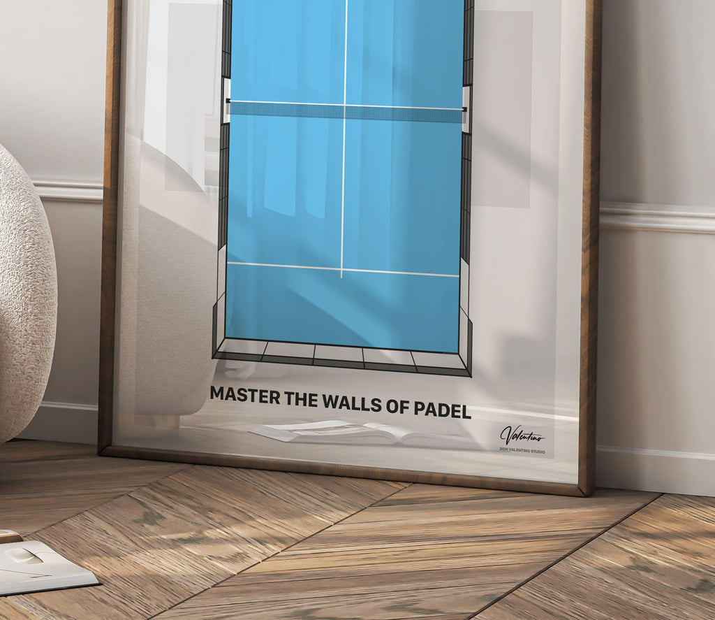 Master the Walls, Padel Court Poster