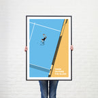 Think Outside the Glass, Padel Vintage Poster