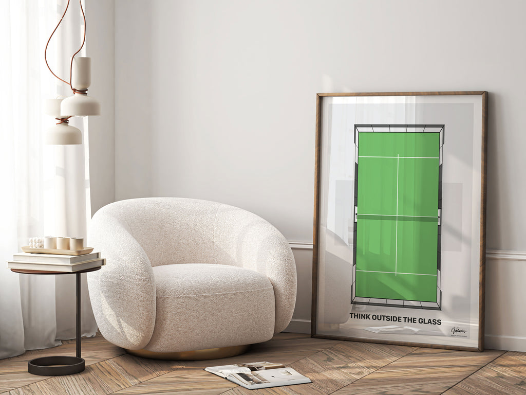 Think Outside the Glass, Padel Court Poster