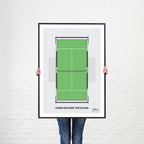 Think Outside the Glass, Padel Court Poster