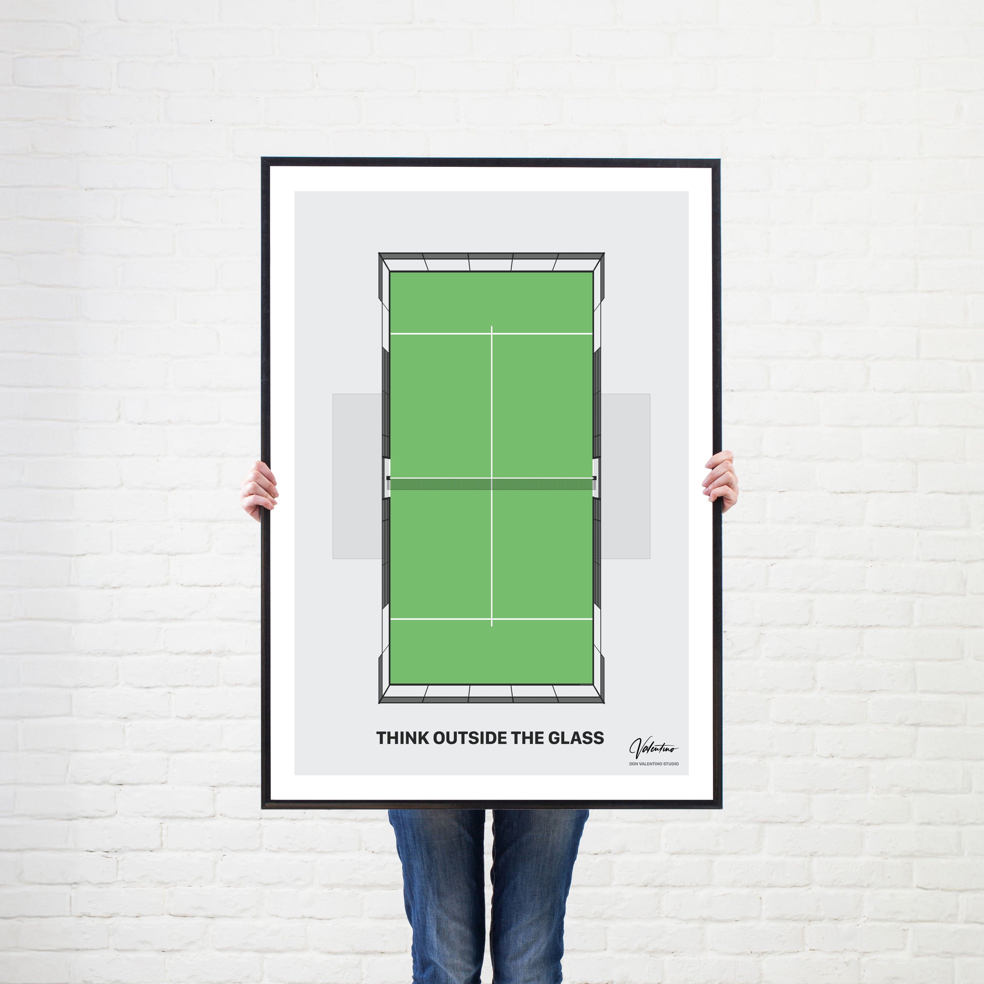 Think Outside the Glass, Padel Court Poster