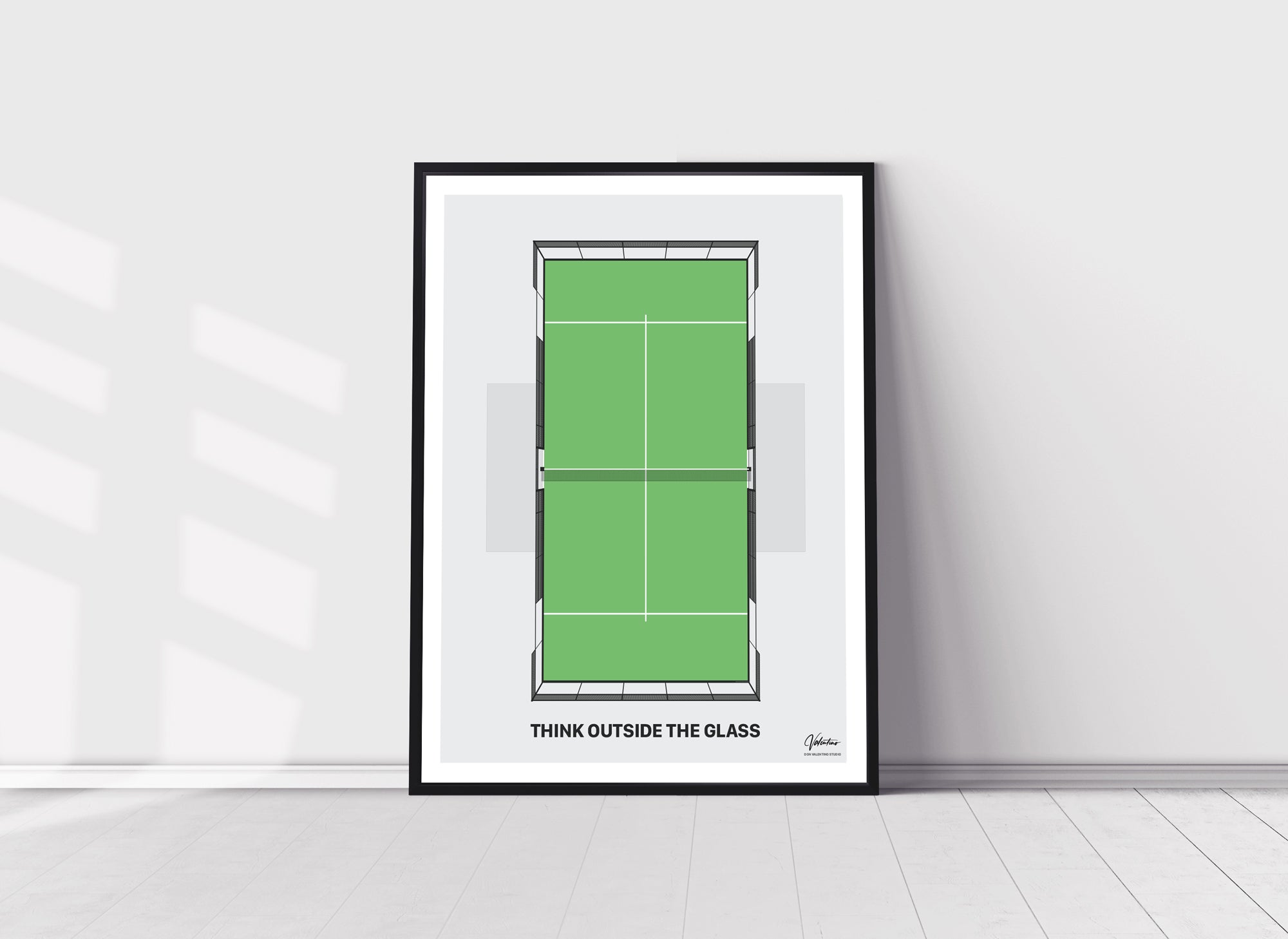 Think Outside the Glass, Padel Court Poster