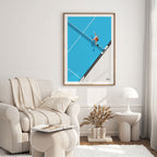 The Net Play, Padel Vintage Poster