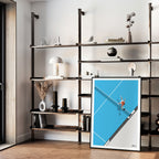 The Net Play, Padel Vintage Poster