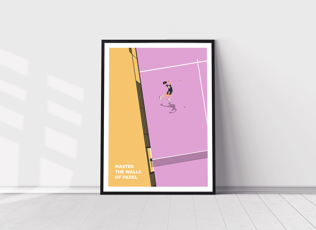Master the Walls, Padel Vintage Poster