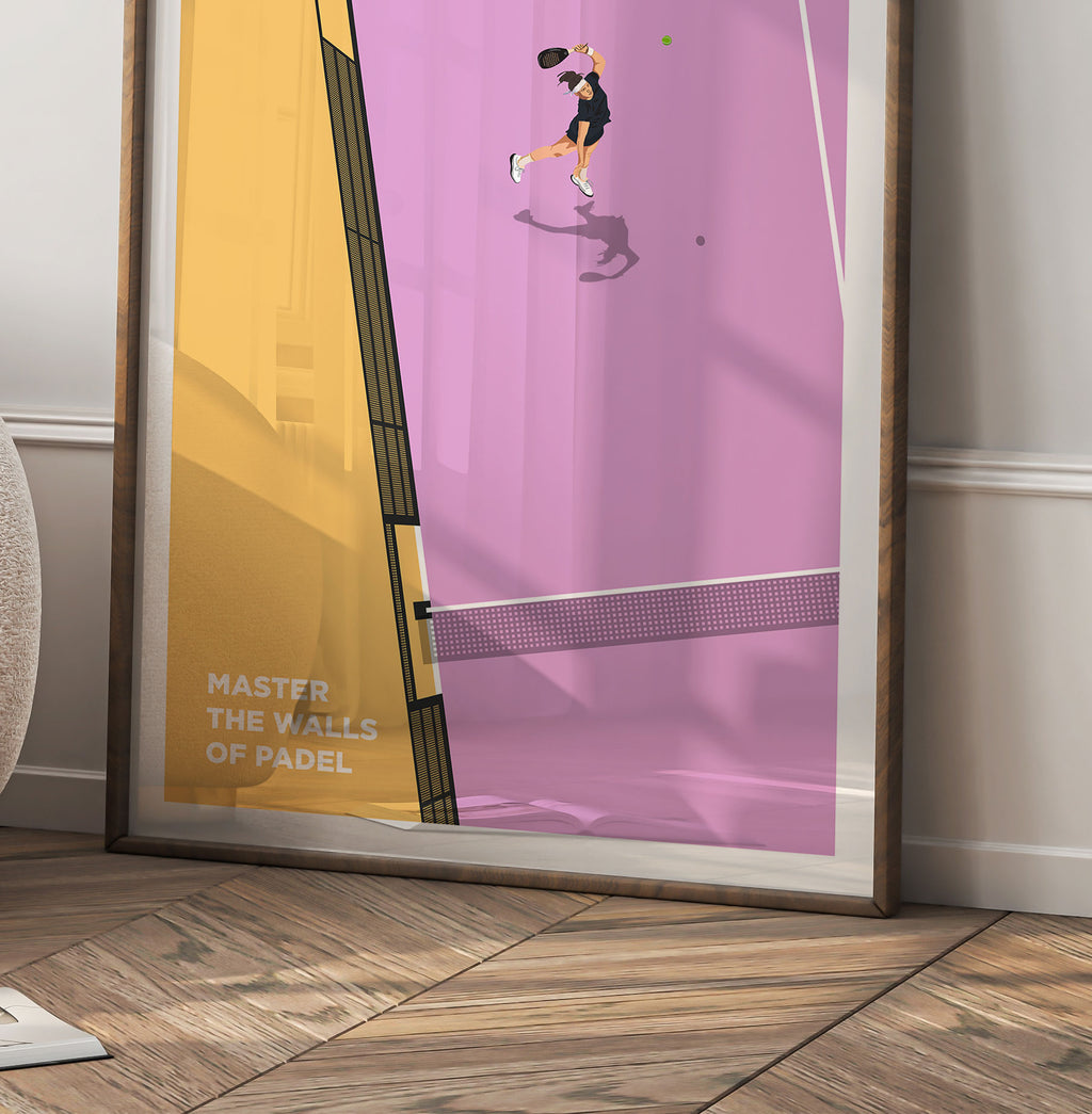 Master the Walls, Padel Vintage Poster