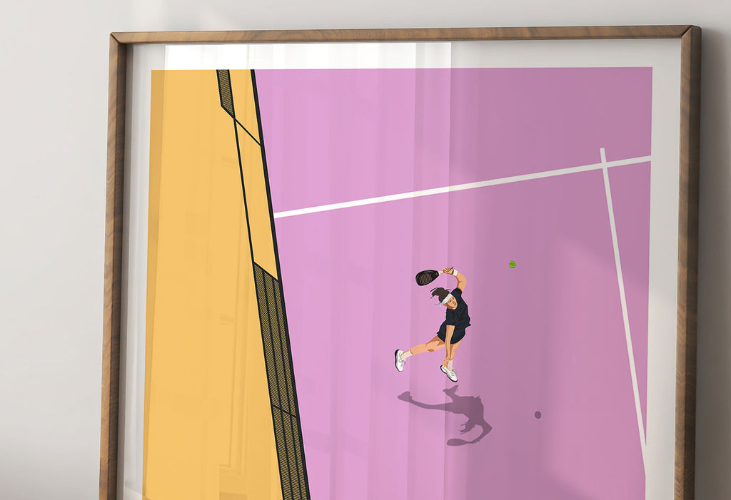 Master the Walls, Padel Vintage Poster