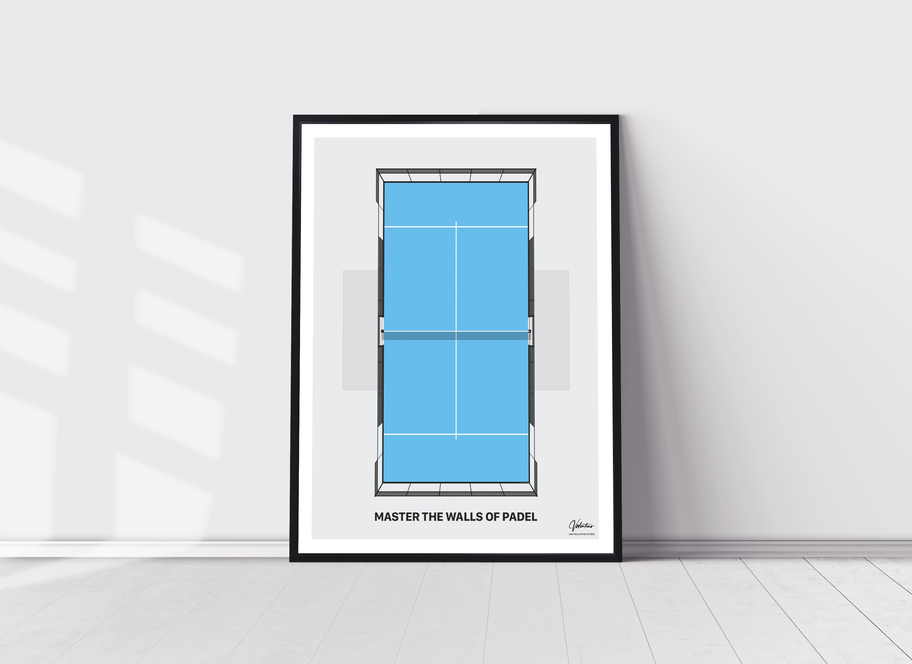 Master the Walls, Padel Court Poster